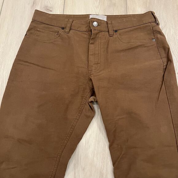 Everlane Men's Dark Brown Straight Khaki Pants Size 32x30 - Picture 6 of 9